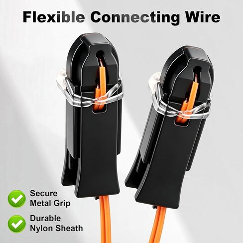 20PCS 20-inch (50 cm) Pure Copper Connecting Cables with Safety Clips, Suitable for DIY Electronic Control Systems and Stage Effects. in Kuwait