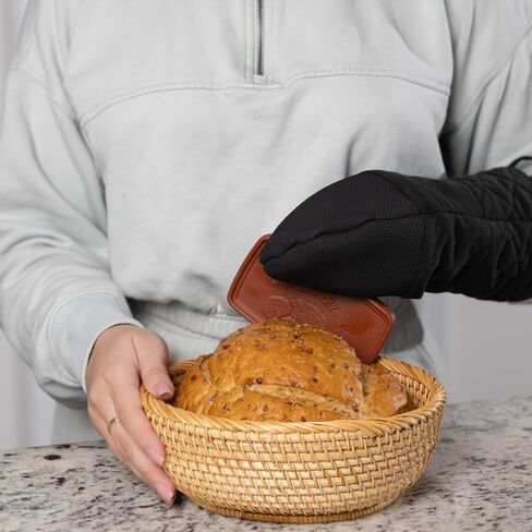 Fox Run Bread Warmer, 100% Terracotta Bread Warming Stone, Microwave & Oven Safe in Kuwait