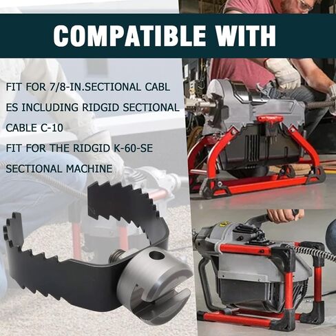 3-Inch T-150-1 3"Root Cutter Compatible with the RIDGID K-60-SE Sectional Machine for 7/8-in. sectional cables including Ridgid Sectional Cable C-10 Replace RIDGID 98055 in Kuwait