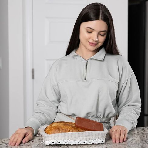 Fox Run Bread Warmer, 100% Terracotta Bread Warming Stone, Microwave & Oven Safe in Kuwait