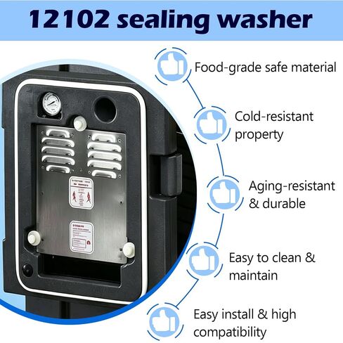 12102 Replacement Gasket Cambro 100LCD 1318MTC UPC600 300MPC 600MPC | Fit for Camcarrier and Camtainer units cracked, loose or missing gaskets Helps reduce heat or cold loss during catering in Kuwait