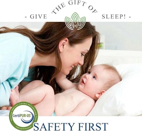 Organic Cotton Dual-Sided Crib Mattress | 2-Stage Premium Memory Foam CertiPUR-US Hypoallergenic Baby Mattress, Firm Support for Infant, Cooling Gel for Toddler, Waterproof Washable Cover, (Pink) in Saudi Arabia