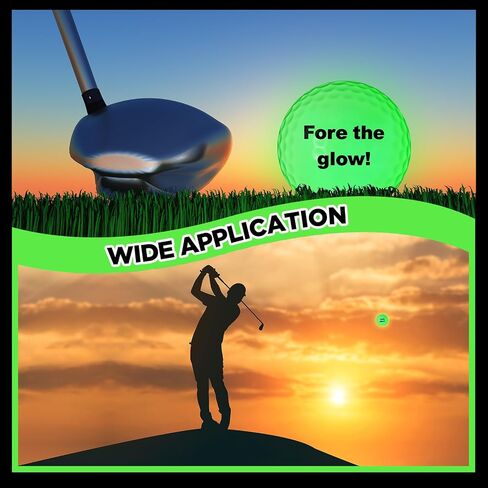 8 Pcs Glow in the Dark Golf Balls with Funny Words for Sports Fluorescent Luminous Golf Ball for Night Practice Men and Women in Kuwait
