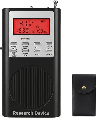 Spirit Communication Box for Ghost Hunting, Paranormal Investigation Device with Adjustable Am/Fm Forward & Reverse Sweep, Temperature Sensor, Backlit Display in Kuwait