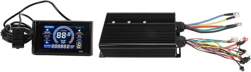 Dioche مجموعة التحكم 5000W فرش السيارات مجموعة التحكم 80A 60V 72V 2000W إلى 5000W التحويل مع شاشة LCD S966 وخانق تعديل السرعة 20X in Kuwait