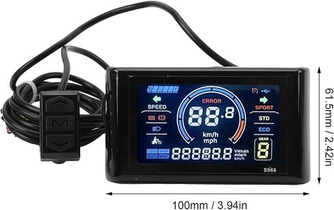 Dioche مجموعة التحكم 5000W فرش السيارات مجموعة التحكم 80A 60V 72V 2000W إلى 5000W التحويل مع شاشة LCD S966 وخانق تعديل السرعة 20X in Kuwait
