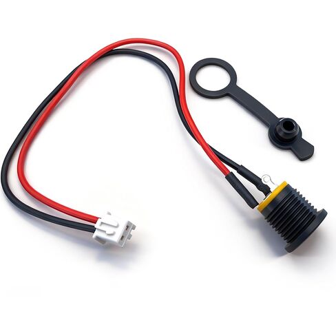 منفذ شحن محوري بسلكين مع فتحة شحن DC5.5x2.15mm لـ Razor MX125 Dirt Rocket وJetson® وDynacraft وHover-1 وSwagtron و6/12 فولت سكوتر كهربائي/لوح طائر in Kuwait