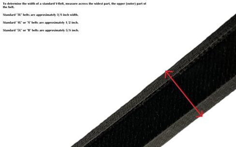 Bulk 3-Pack of Classical Wrapped RMA Grade B Section V-Belts, B57 / 5L600 Belts, 60" Circumference, 5/8" Width in Kuwait