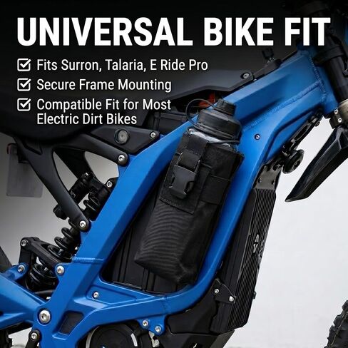 Electric Dirt Bike Water Bottle Holder for Surron LBX Talaria MX3/R MX4 MX5 XXX eRide Pro SR S SS MX650 Rawrr Mantis Ebox,Drink Cage Compatible Fit for Ridstar Q20 Tuttio Soleil 01 Easy Installation in Kuwait