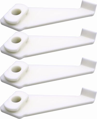 Curtain Track Ceiling Mount Bracket (4-Pack) - Replacement Rail Support Fitting Compatible with IKEA VIDGA Single-Track System, Fits Part 10067913 & 10078138 (for 1-track rails) in Kuwait