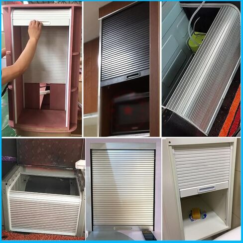 Custom Size Tambour Sliding Door Kit for Commercial Kitchen Cabinets - 20'' 28'' 36'' 44'' 48'' Wide Appliance Storage Solutions, Ideal for Sideboards (40 x 30 Inch) in Kuwait