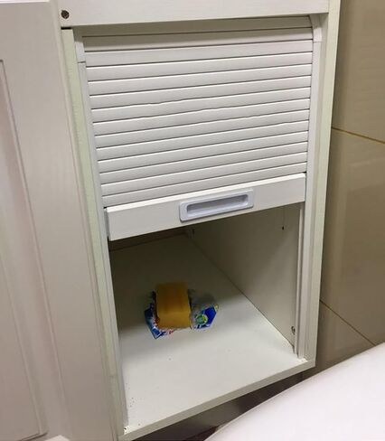Custom Size Tambour Sliding Door Kit for Commercial Kitchen Cabinets - 20'' 28'' 36'' 44'' 48'' Wide Appliance Storage Solutions, Ideal for Sideboards (40 x 30 Inch) in Kuwait