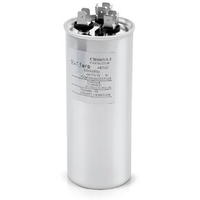 97F9987 Dual Capacitor Round 50 + 7.5μF MFD 440 VAC 50/60Hz, Replace C45075R in Saudi Arabia