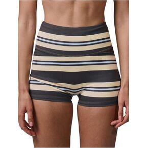 Milumia Women's Striped Workout Shorts High Waisted Tummy Control Gym Yoga Shorts in Kuwait
