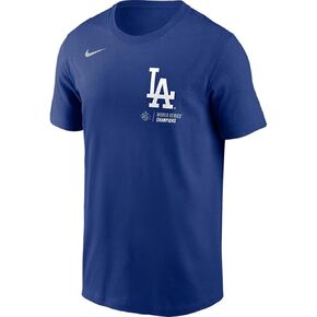 تيشيرت Los Angeles Dodgers 2025 World Series Champions مون شوت قصير الأكمام من نايك للرجال in Kuwait