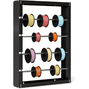 Wire Spool Rack, Wire Dispenser with 4 Detachable Rods, Wall Mounted Spool Storage Rack Wire Spool Holder for Electrical, Industrial & Retail Use in Kuwait