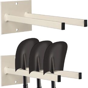 Zonon 2 Pcs Garage Tool Organizer Wall Mount 12'' Extra Wide Garden Tool Organizer Wall Mounted Rack for Trimmers Blowers and Stepladders Heavy Duty Powder Coated Steel Storage in Kuwait