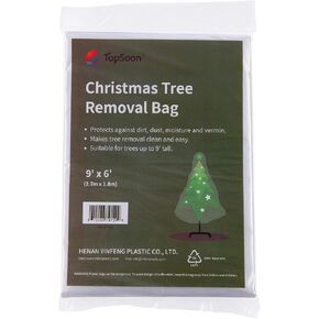 TopSoon Christmas Tree Removal Bag 9-Feet Tall by 6-Feet Wide Christmas Tree Disposal Bag Plastic Patio Furniture Cover Large Clear Storage Bag in Saudi Arabia