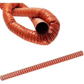 Flexible 2m (6.5ft) 3" Car Air Duct Hose - Durable Vent Pipe for Heater & Industrial Exhaust, High-Temperature Resistant, Ideal for Vehicle & Workshop Ventilation in Kuwait