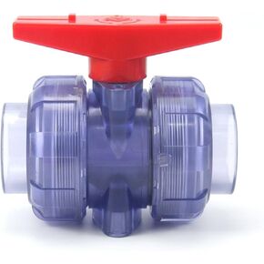 1pc 21.34-60.32mm Transparent Globe Valve Aquarium Fish Tank Garden Irrigation Ball(Inner Dia.48.26mm) in Saudi Arabia
