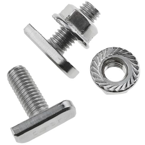 10PCS T Slot Bolts M8x20mm T Slot Bolt Set 304 Stainless Steel A2-70 Material with Hexagonal Flange Nuts for T-Slot Insertion Bolts of Aluminum Profile Photovoltaic Solar Brackets in Kuwait