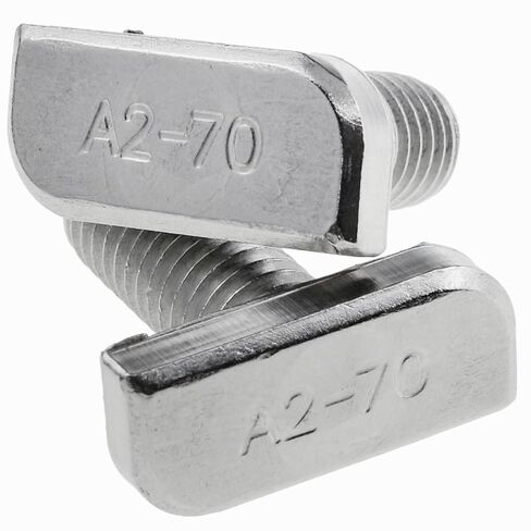 10PCS T Slot Bolts M8x20mm T Slot Bolt Set 304 Stainless Steel A2-70 Material with Hexagonal Flange Nuts for T-Slot Insertion Bolts of Aluminum Profile Photovoltaic Solar Brackets in Kuwait