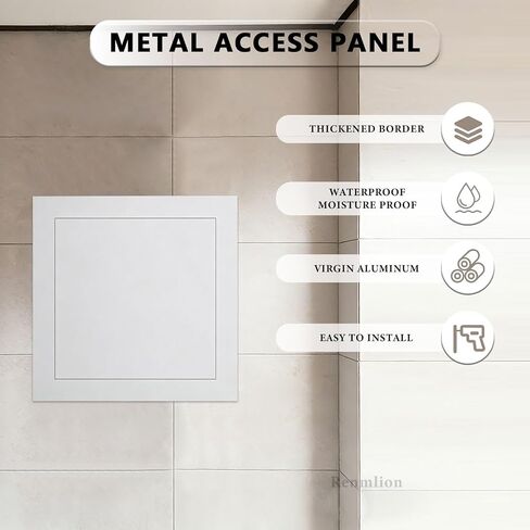 Aluminum Attic Access Door - 20x24, 24x24, 24x28 Inch Drywall Panel for Plumbing & Electrical Access - Concealed Wall Hatch (18x18in/46x46cm) in Kuwait