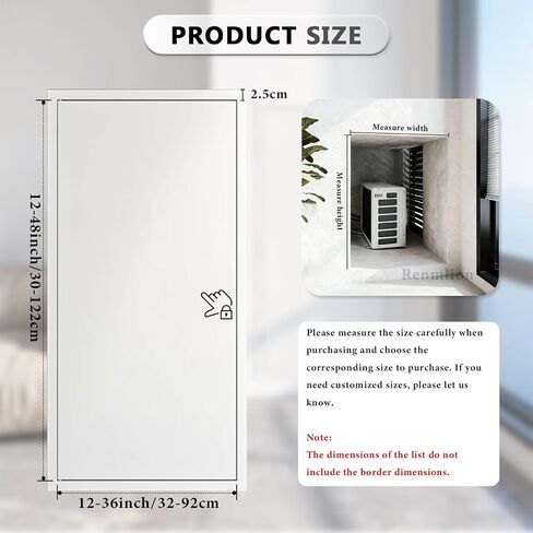 Aluminium Alloy Access Panel - Concealed Service Door for Plumbing, Electrical, Duct & Valve Inspection - 32x36in (81x92cm) Metal Access Door, White Finish in Kuwait