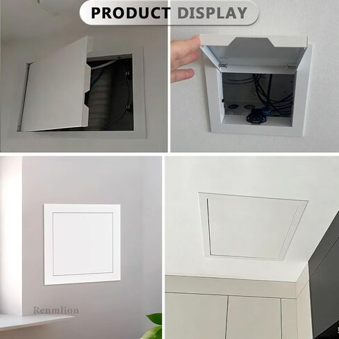 Aluminium Alloy Access Panel - Concealed Service Door for Plumbing, Electrical, Duct & Valve Inspection - 32x36in (81x92cm) Metal Access Door, White Finish in Kuwait