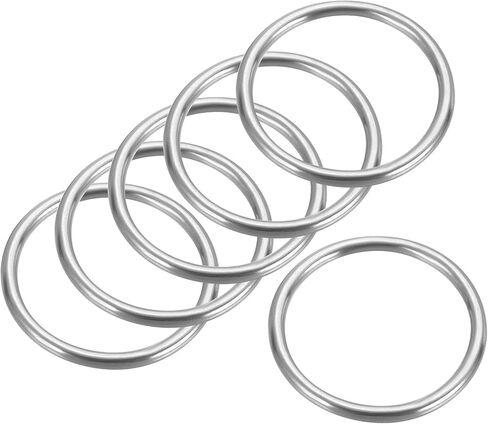 PATIKIL Metal Rings Stainless Steel Rings Marine Grade Multi-Purpose O Ring Welded Round Ring for Macrame in Kuwait