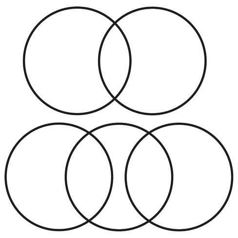 5 Pcs AS-169 O-Rings, 7-1/2" ID x 7-11/16" OD x 3/32" Width, 70A Hardness, Black Buna-N Rubber Seals for Faucets, Appliances, Automotive DIY & Home Repair Projects in Kuwait