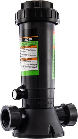 Automatic Pool Chlorinator, in-Line Chlorine Feeder for Inground & Above Ground Pools, with 9Lbs Tank, Heavy-Duty O-Ring Seal & Threaded Lid in Kuwait