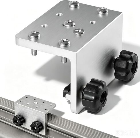 Yoursme 90° Boat Gunnel Track System Bracket for Versatrack, Lund Sport & Ranger Track, Aluminum Quick-Release Base for Cannon, Scotty & RAM Mounts in Kuwait