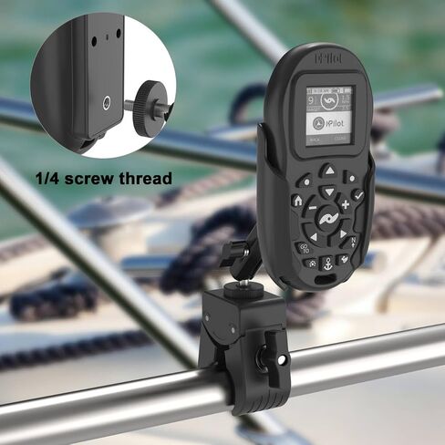 حامل جهاز تحكم عن بعد متوافق مع جهاز التحكم عن بعد Minn Kota i-Pilot Bluetooth | حامل جهاز التحكم عن بعد لمحرك التصيد مع شريط VHB، صامولة 1/4 بوصة، قفل آمن، وصول سريع للانزلاق in Kuwait