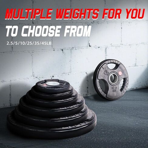 Olympic Cast Iron 2-Inch Weight Plate for Strength Training & Weightlifting, Rubber Coate Style, 2.5lbs Pair in Kuwait
