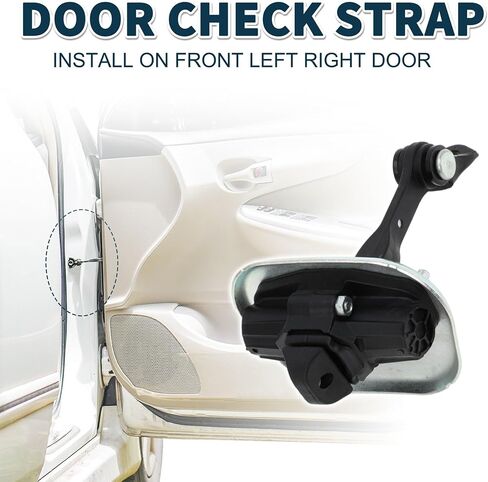 Door Check Hinge Strap Stopper Arm Fit for Chevrolet HHR 2006-2011 Front Door Check Strap Stopper Limiter 25800726 Rear Back Door Check Strap in Kuwait
