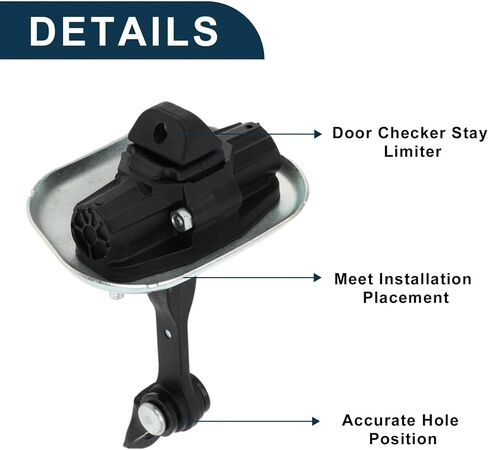 Door Check Hinge Strap Stopper Arm Fit for Chevrolet HHR 2006-2011 Front Door Check Strap Stopper Limiter 25800726 Rear Back Door Check Strap in Kuwait
