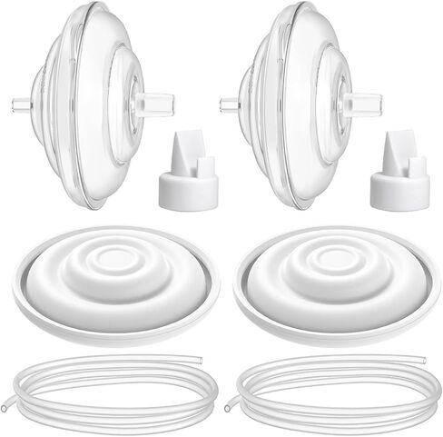 Electric Breast Pump Parts Compatible with Spectra S1/S2/9 Plus, Duckbill Valves, Backflow Protector Membrane and Tubes (Not Original Spectra Accessories) in Kuwait
