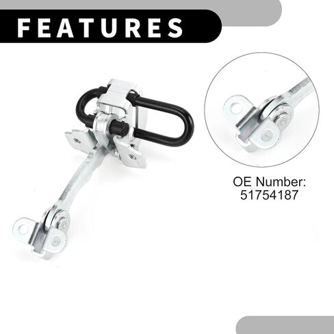 Door Check Hinge Strap Stopper Arm Fit for Fiat Punto MK2 188 1999-2012 Car Door Check Strap Stopper Limiter Accessories 51754187 Rear Back Door Check Strap in Kuwait