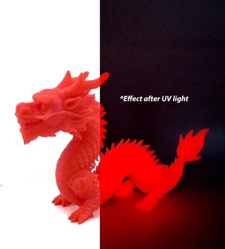 Glow Red in the Dark 1.75mm PLA Filament, Luminous Bright 3D Printer Filament, 1kg (2.2lbs) Spool 3D Printing PLA Filament Fit Most FDM Printer in Kuwait