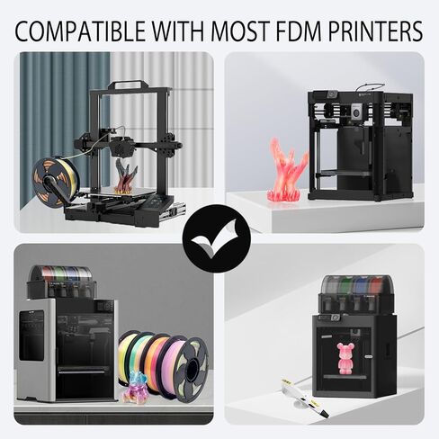 Glow Red in the Dark 1.75mm PLA Filament, Luminous Bright 3D Printer Filament, 1kg (2.2lbs) Spool 3D Printing PLA Filament Fit Most FDM Printer in Kuwait