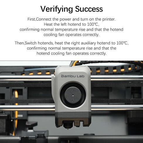 Original Bamboo P2S Hotend Cooling Fan – Genuine OEM Replacement for Dual-Nozzle System, Manages Heat Creep and Clogs, Closed-Loop Speed Control,for Bambu Lab P2S 3D Printer Parts in Kuwait