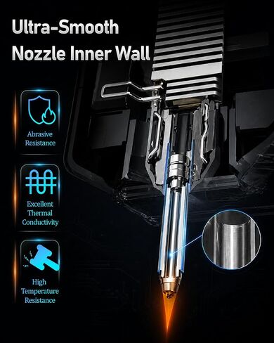 4PCS Nozzle for Kobra 4/Kobra X, 0.25MM 0.4MM 0.6MM 0.8MM Hardened Steel Integrated Nozzles, Quick-Swap Hotend kit with 4 Silicone Socks and 3 Cleaning Brushes in Kuwait
