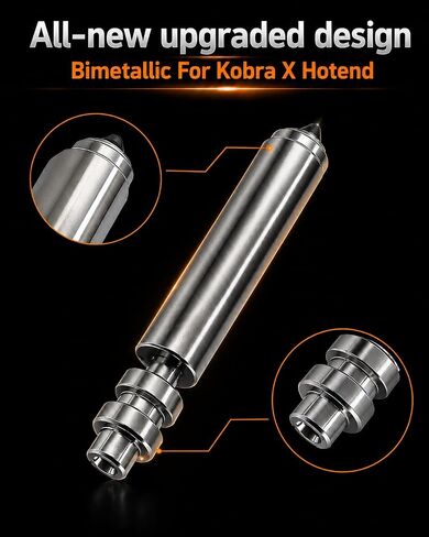 4PCS Nozzle for Kobra 4/Kobra X, 0.25MM 0.4MM 0.6MM 0.8MM Hardened Steel Integrated Nozzles, Quick-Swap Hotend kit with 4 Silicone Socks and 3 Cleaning Brushes in Kuwait