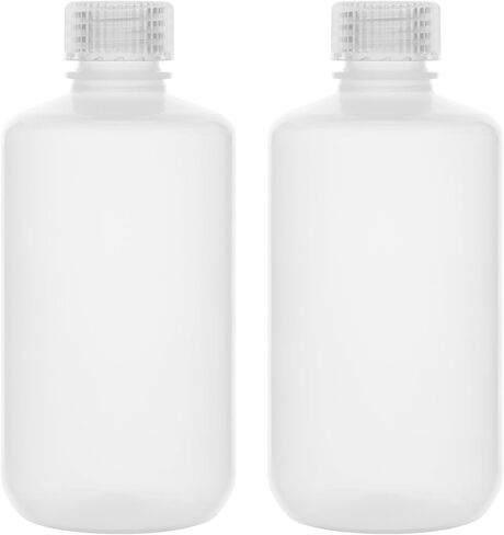 Labasics Narrow Mouth Reagent Bottles (2-Pack), PP, Corrosion Resistant, for Laboratory Reagents Storage, 500 ml in Kuwait