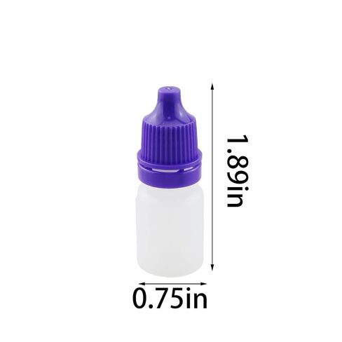 TAODAN 20PCS 5ml PE Plastic Squeeze Type Dropper Bottle with Screw Cap Suitable for Dispensing and Storing Liquids in Kuwait