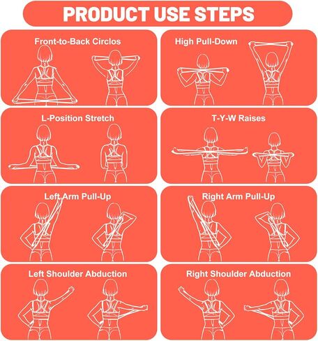 Resistance Band Figure 8, Figure 8 Resistance Band 15lb for Women with Non-Slip Handles for Shoulder, Back & Arm Workout (Pink, 17.7 x 4.3 in) in Kuwait