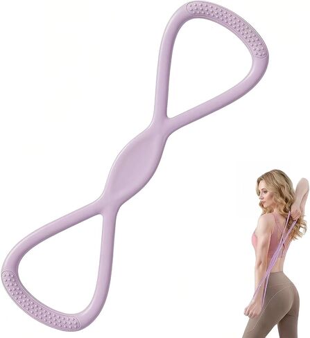 Figure 8 Resistance Band for Women, 8 Shaped Resistance Bands with Handles, Shoulder Back Arm Bands for Workout in Kuwait