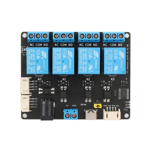 2Pcs 5V 4-Channel Relay Control Module XL9535-K2V5 IIC Expandable Relay Board Communication Optocoupler Isolation in Kuwait