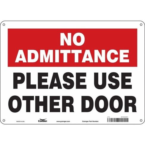 Safety Sign,14" W,10" H,0.055" Thickness in Kuwait